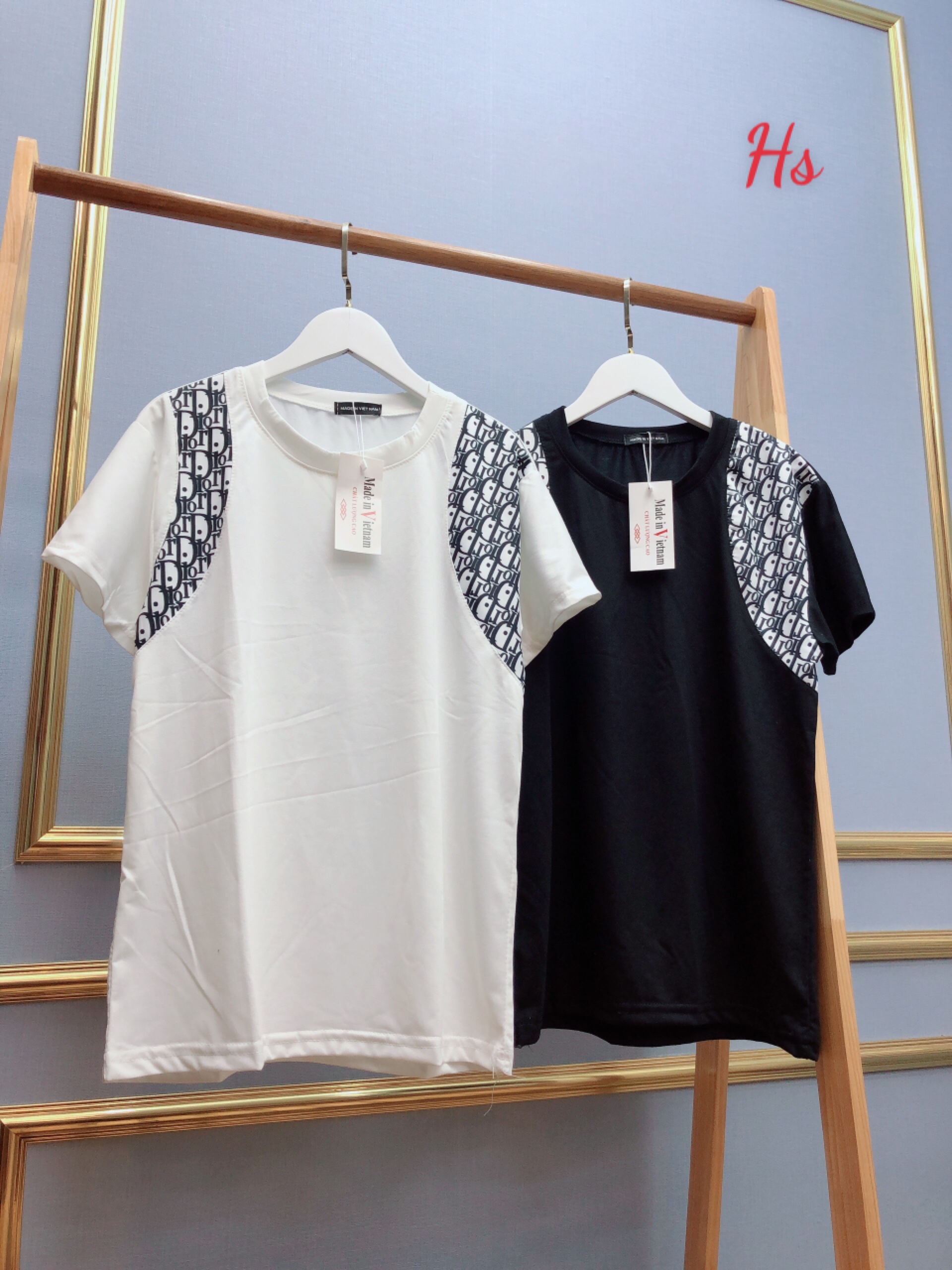 Áo Phông Phối Vai DIOR Cho NAm Nữ
