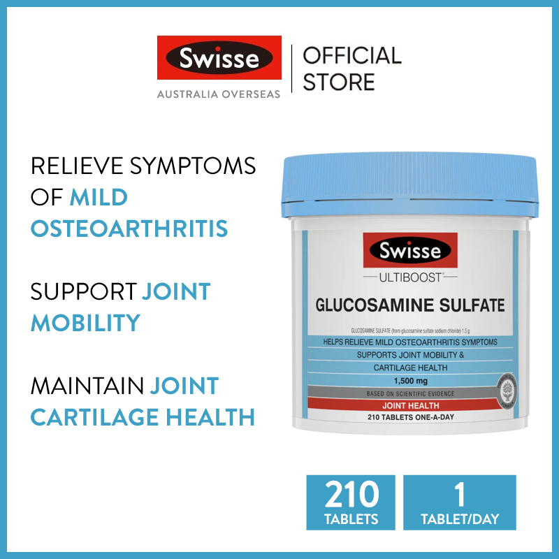 Swisse Ultiboost Glucosamine Sulfate 210 Tablets (EXP10 2025) Lazada