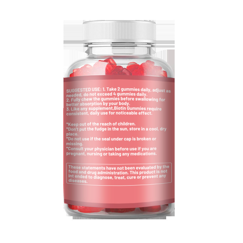 Cross-Border E-Commerce Biotin gummies Biotin Fudge Export Source Manufacturer Dropshipping