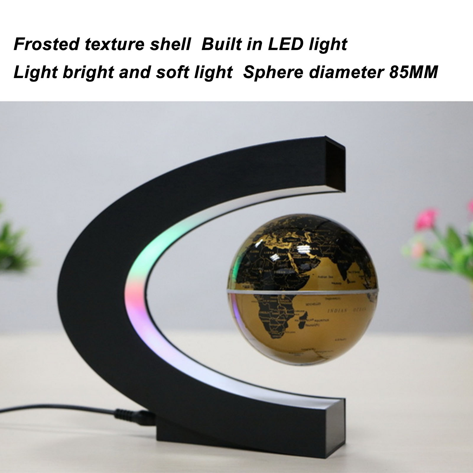 Magnetic Floating Globe Built in LED Light Magnetic Levitation Globe for Ornaments