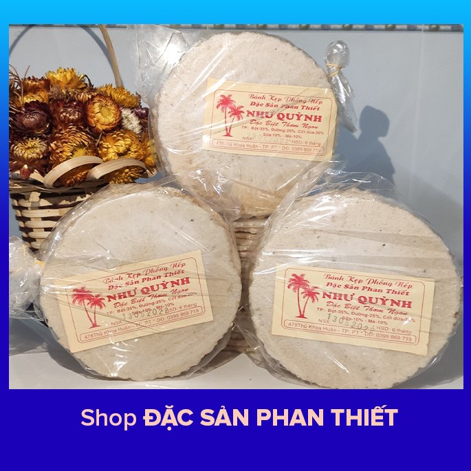 Bánh phồng nếp nước cốt dừa đặc sản Phan Thiết (10 bánh)