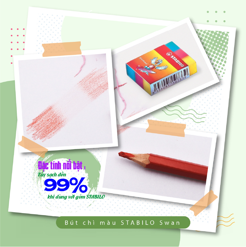Hộp gôm STABILO Yippy-plas/Trio 30 viên