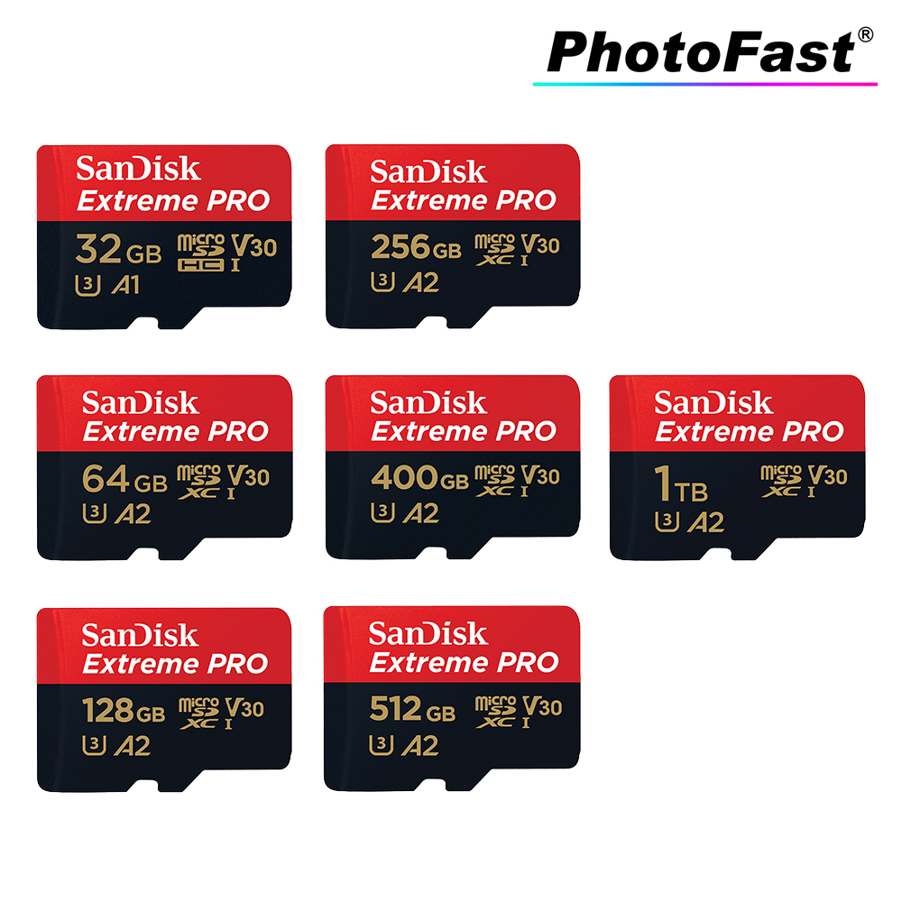 SanDisk Extreme Pro MicroSD Card 4K U3 V30 100MB/s 32GB 170mb/s 64GB 128GB  256GB 400GB 512GB 1TB PhotoFast Official Store | Lazada Singapore