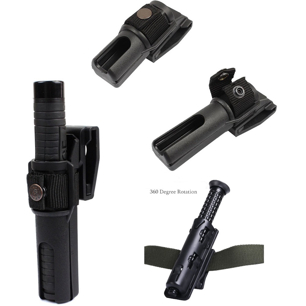 Luc phổ nhiệm vụ cơ khí Baton nhanh chóng kéo bộ có thể xoay 360 độ vành đai Baton Bracket Survival EDC Kit