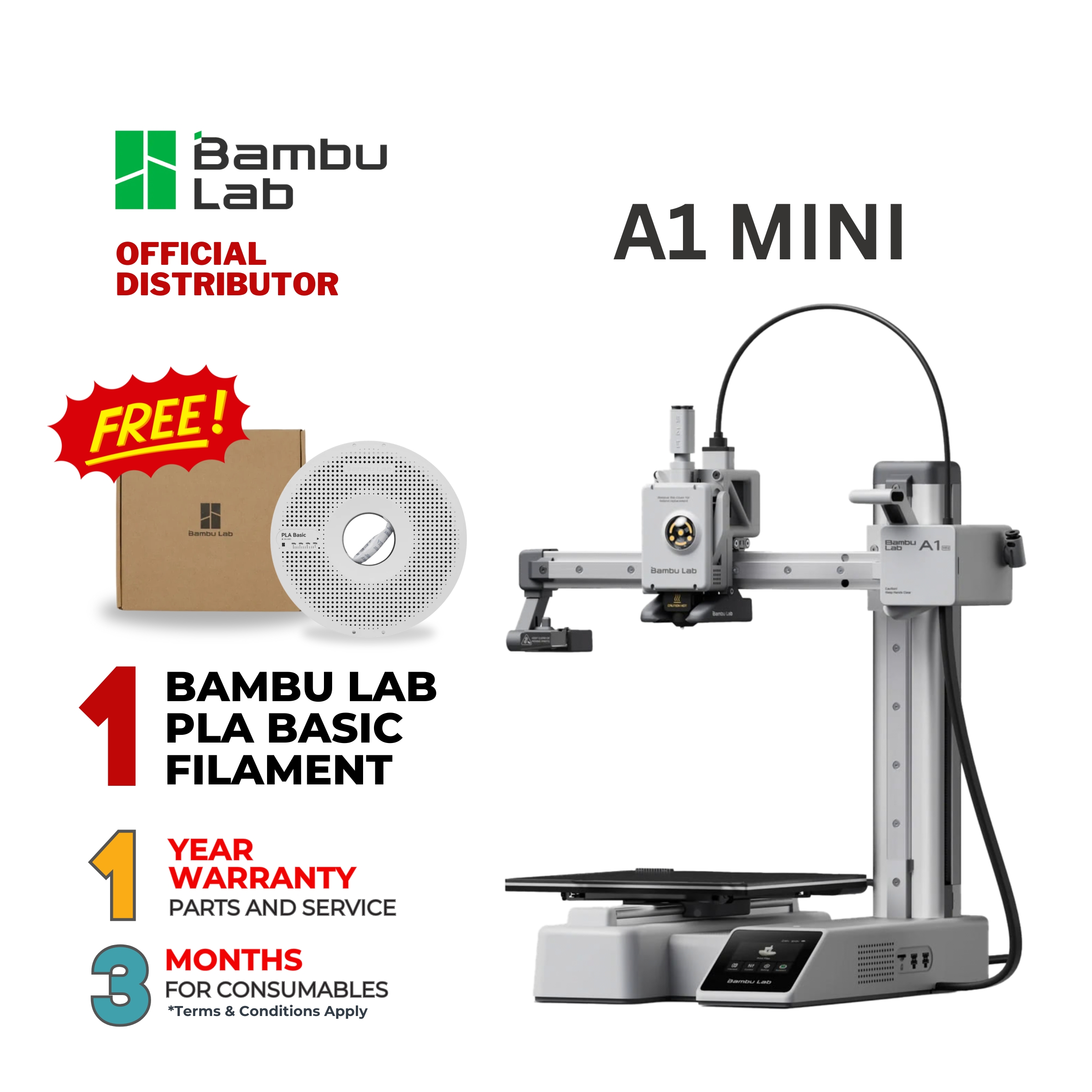 Bambu lab AMS Lite 4色マルチカラー印刷 A1 mini 新品