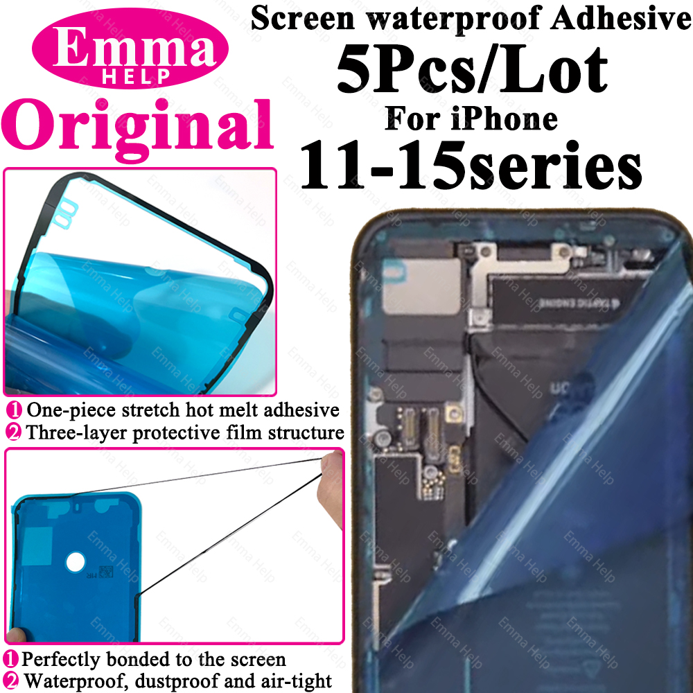 5Pcs%20Waterproof%20Sticker%20for%20iPhone%2013%2012%2011%20Pro%20Max%2014Plus%203M%20Adhesive%20LCD%20Screen%20Frame%20Seal%20Repair%20Adhesive%20iphone%20Acccessories%20-%20Image%204
