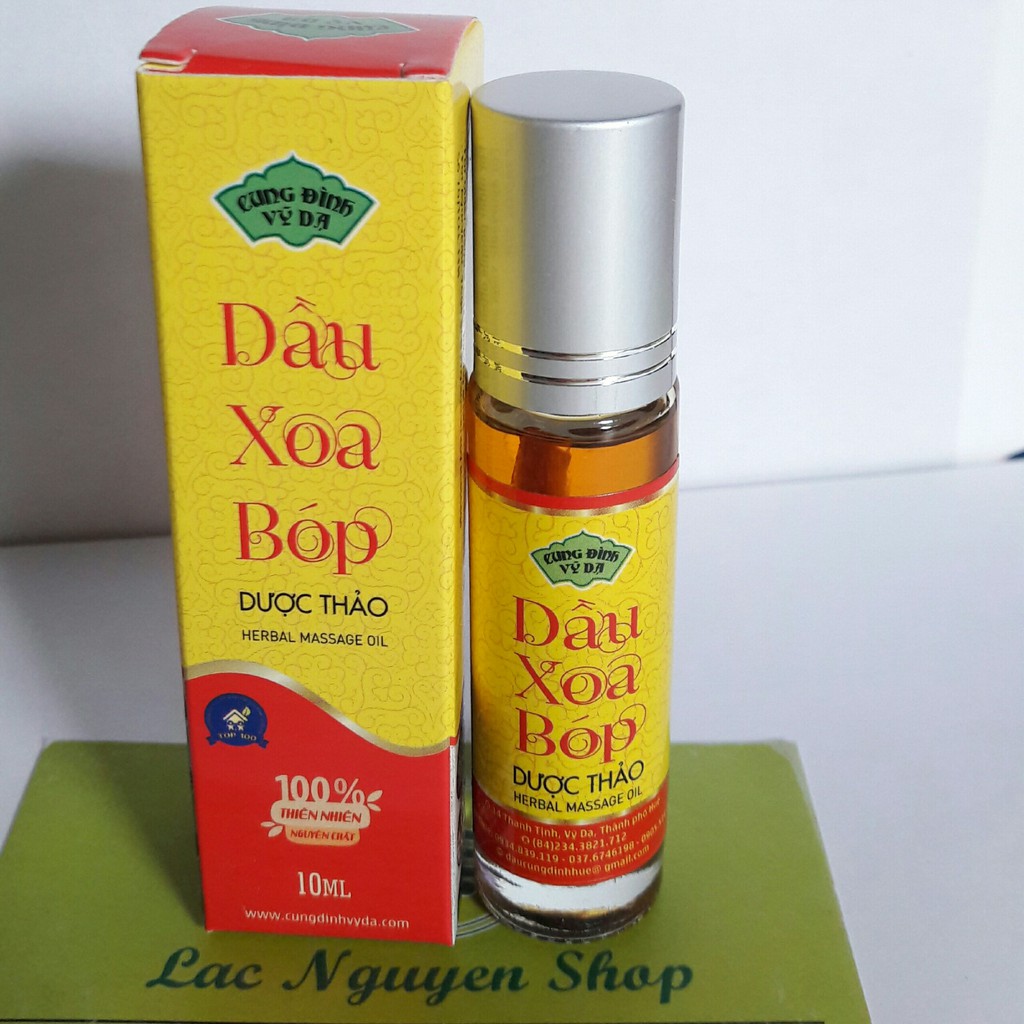 Dầu massage Huế cung đình vỹ dạ ( chính hãng chai lăn xoa bóp )