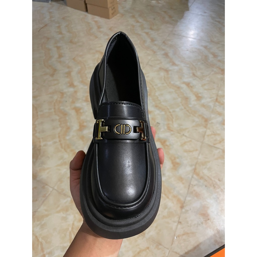 [SIÊU SALE NĂM MỚI] [FREESHIP + VOUCHER] Giày đốc nữ da cao cấp độn đế 7 cm Jo11( chân gầy mua lùi 1sz)