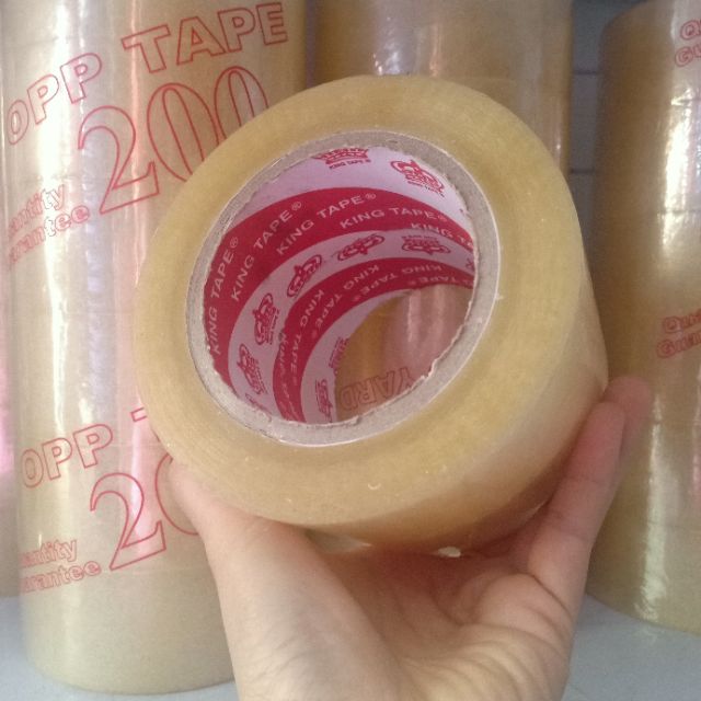 [HCM]Sỉ- Băng keo trong 4cm 200yard/CUỘN