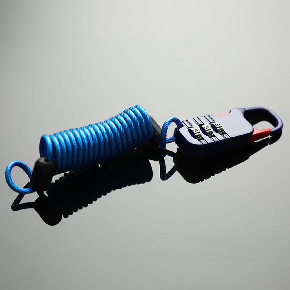 SWALLOWED Mini Metal Safety Accessories Cable Bicycle Accessories Cable Lock Bicycle Lock Security Lock Cable Lock Helmet Lock