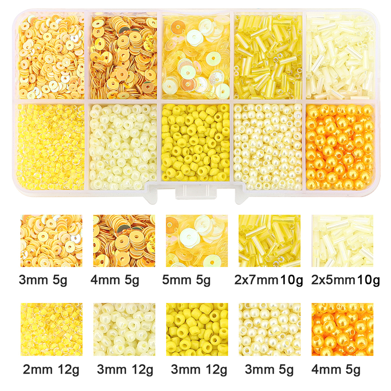 1Box of Glass Beads Sequin for Bag Shoes Garments Sewing Accessories DY Jewelry Making