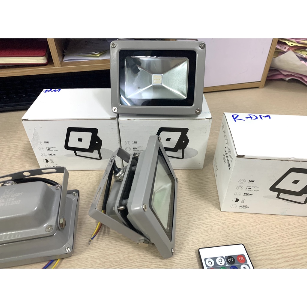 Đèn Pha Led 10W-20W-30W-50W Siêu Sáng (Trắng, Vàng, Dương, Lá, Đỏ, Đổi Màu)