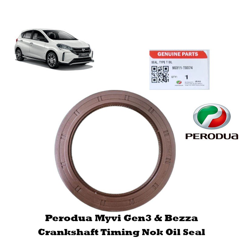 Original Perodua Myvi Gen3 & Bezza Crankshaft Timing Nok Oil Seal | Lazada