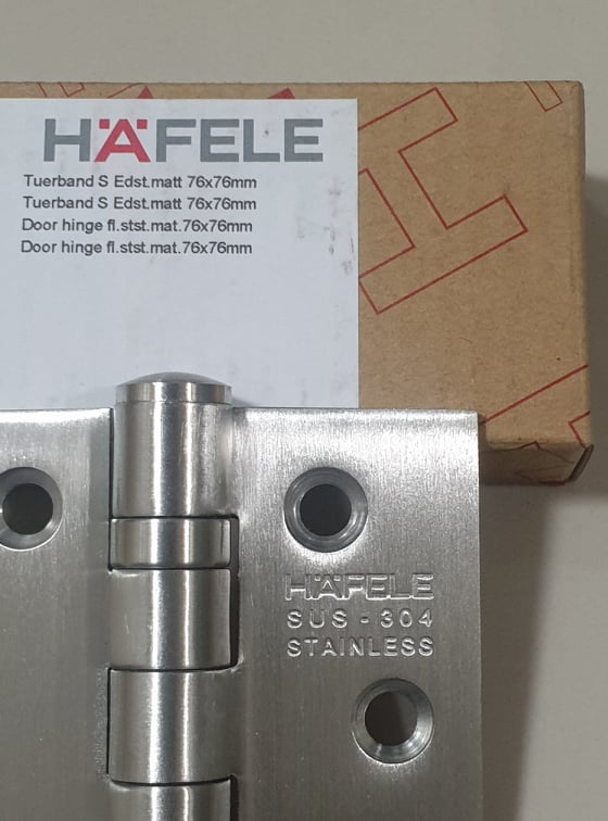Hafele door hinge 3"x3" stainless steel SUS304 (1piece) Lazada PH