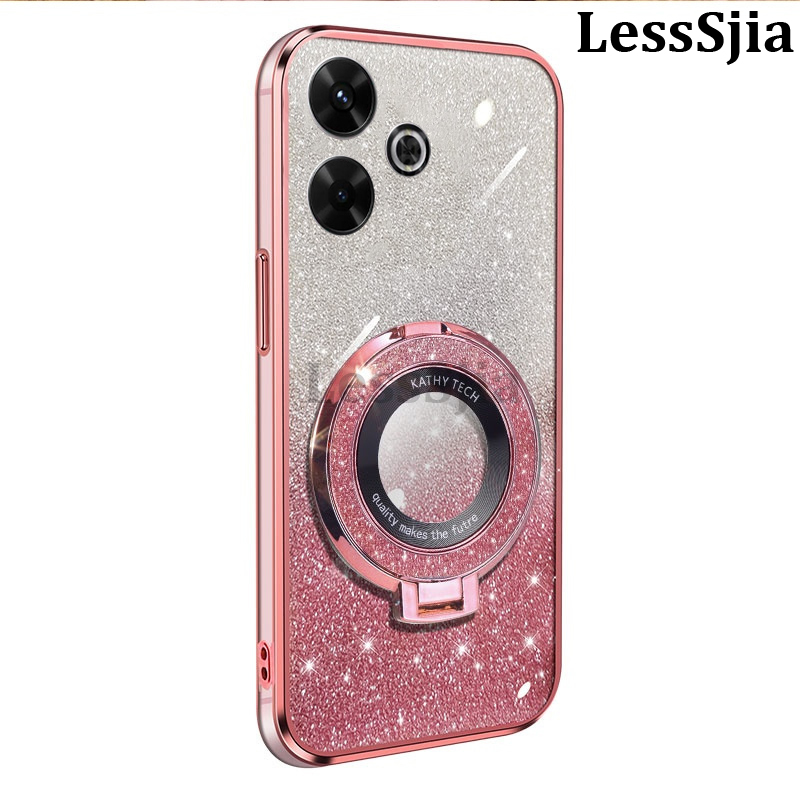 Phone cover Redmi 13X 13C 13 Xiaomi Poco F6 C65 Back case Fashionable Frosted Silicone Soft Dustproof Bracket Adsorb For Xiaomi Poco C65 F6 Redmi 13 13X 13C Phone cases.