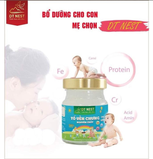 [Combo 12 hủ] Tổ yến chưng dành cho trẻ em (25% yến)