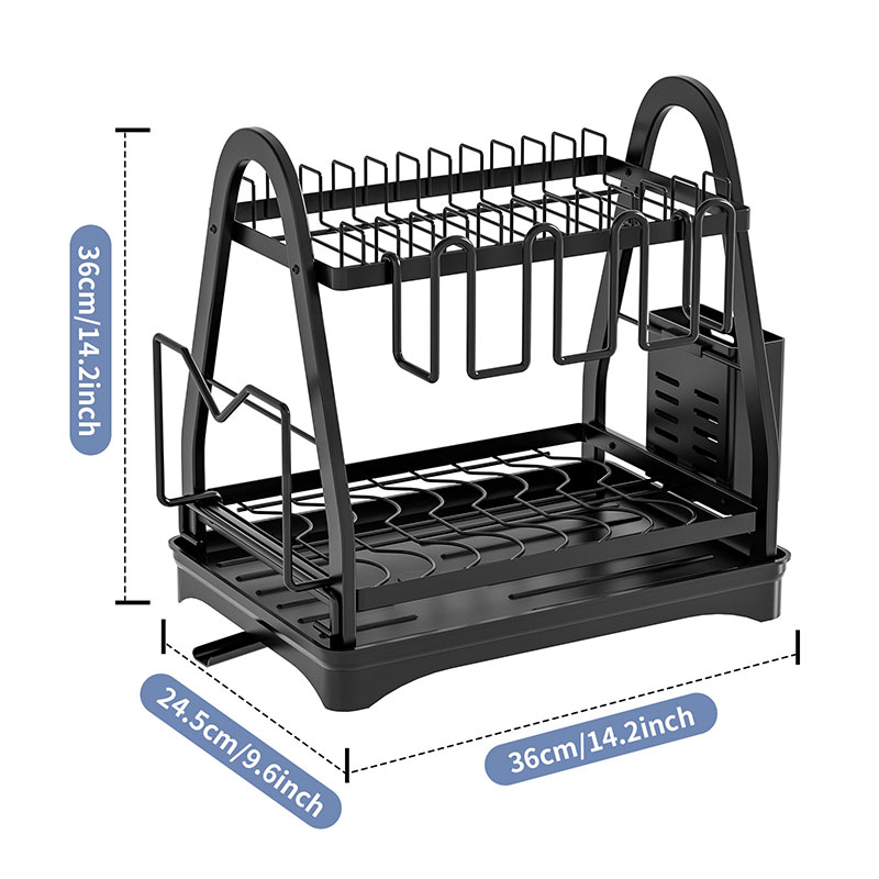KS Amazon Kitchen Bowl and Dish Storage Rack Sink Bowl, Chopsticks Bowl and Plate Storage Rack Home countertop drain rack Filter bowl rack