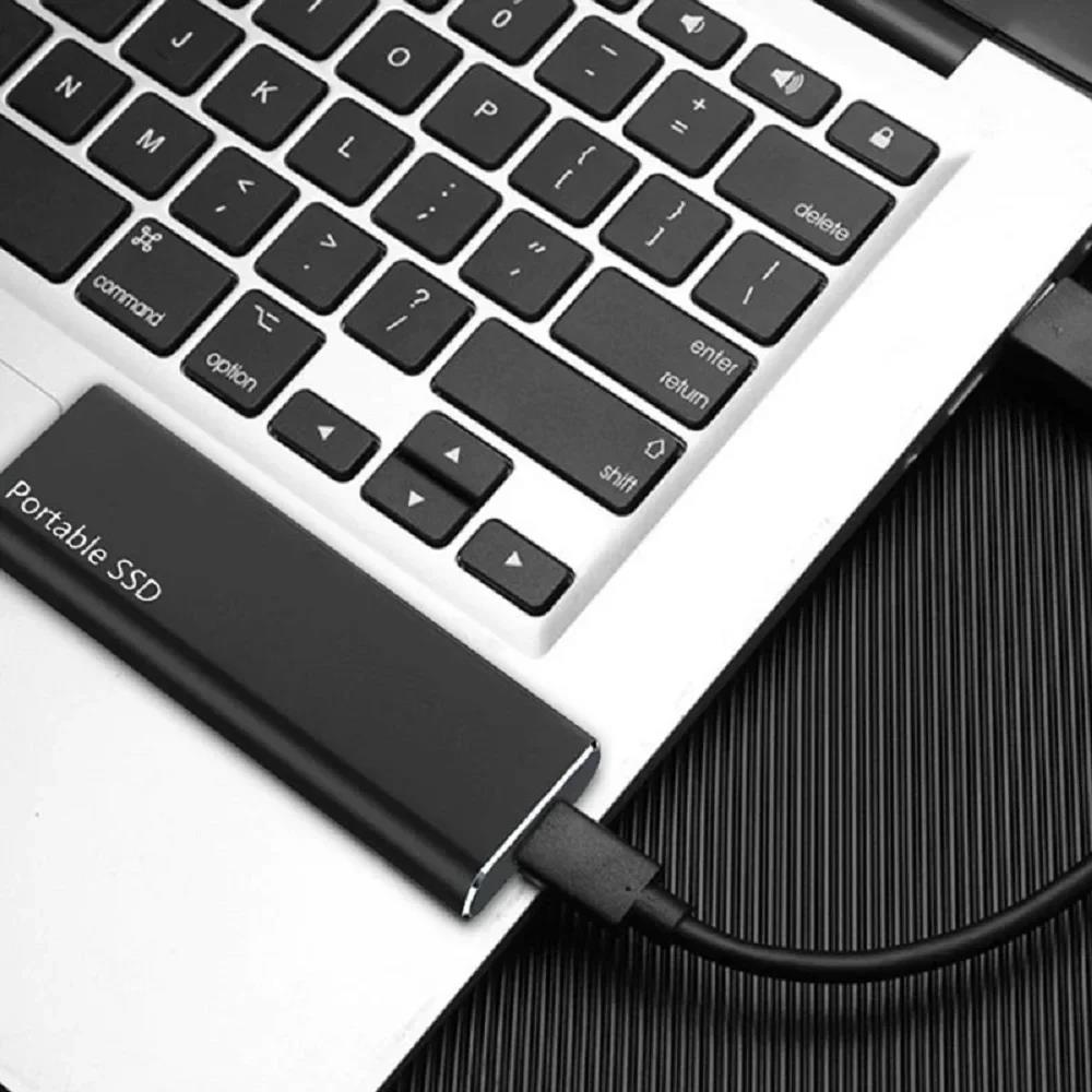Portable SSD 1TB 2TB Solid State External Hard Drive USB3.1/TYPE-C Interface High-Speed Hard Disks for Laptops/Phone/Mac/Windows. 