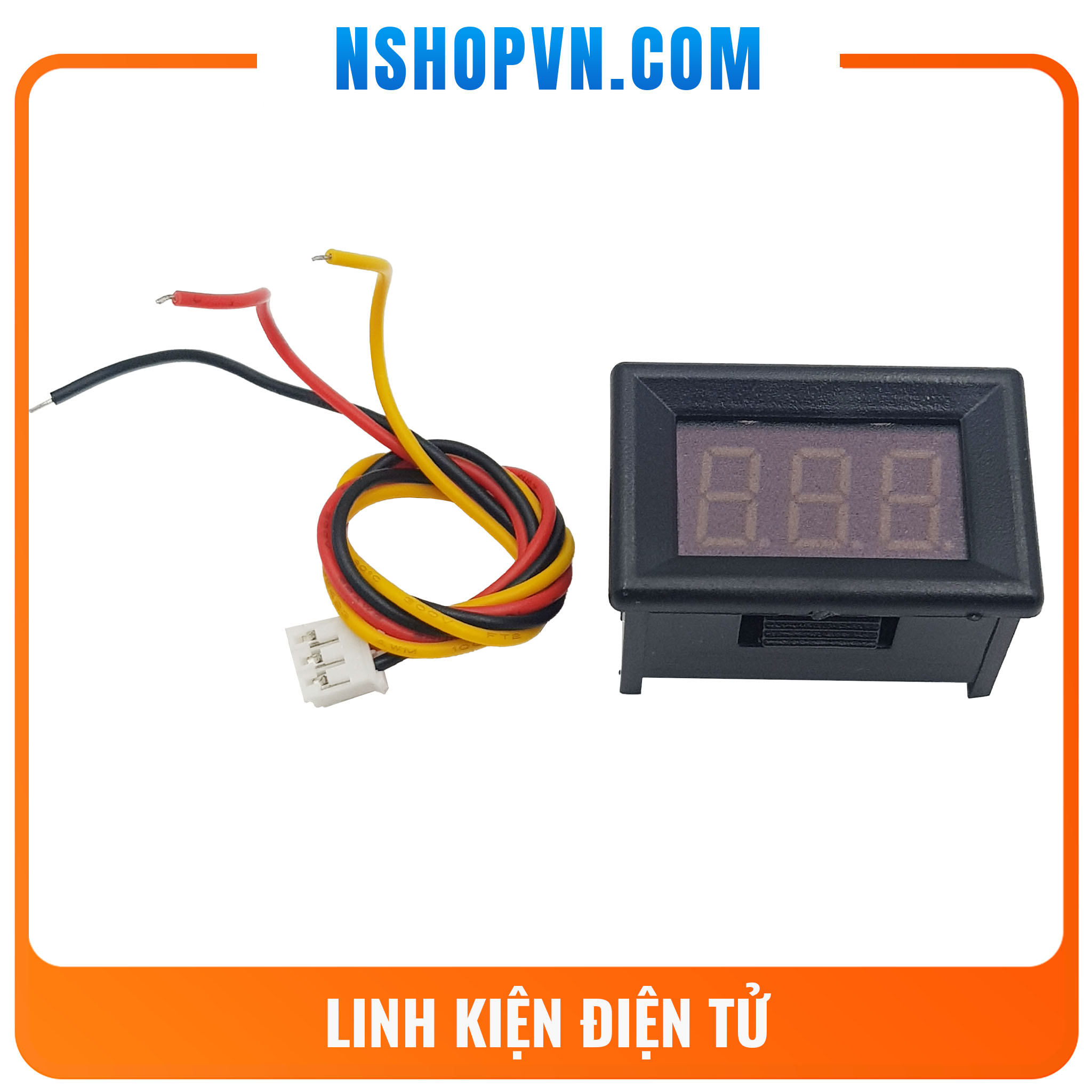 Đồng hồ đo điện áp 3 dây 100vdc trắng