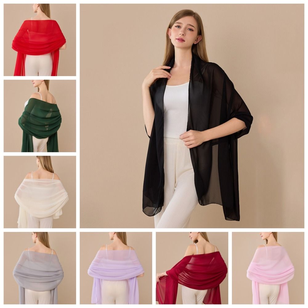 Elegant%20Chiffon%20Chiffon%20Shawl%20Long%20Lightweight%20Fabric%20Wedding%20Party%20Shawl%20Bridesmaid%20Shawl%20Bridal%20Party%20-%20Image%205