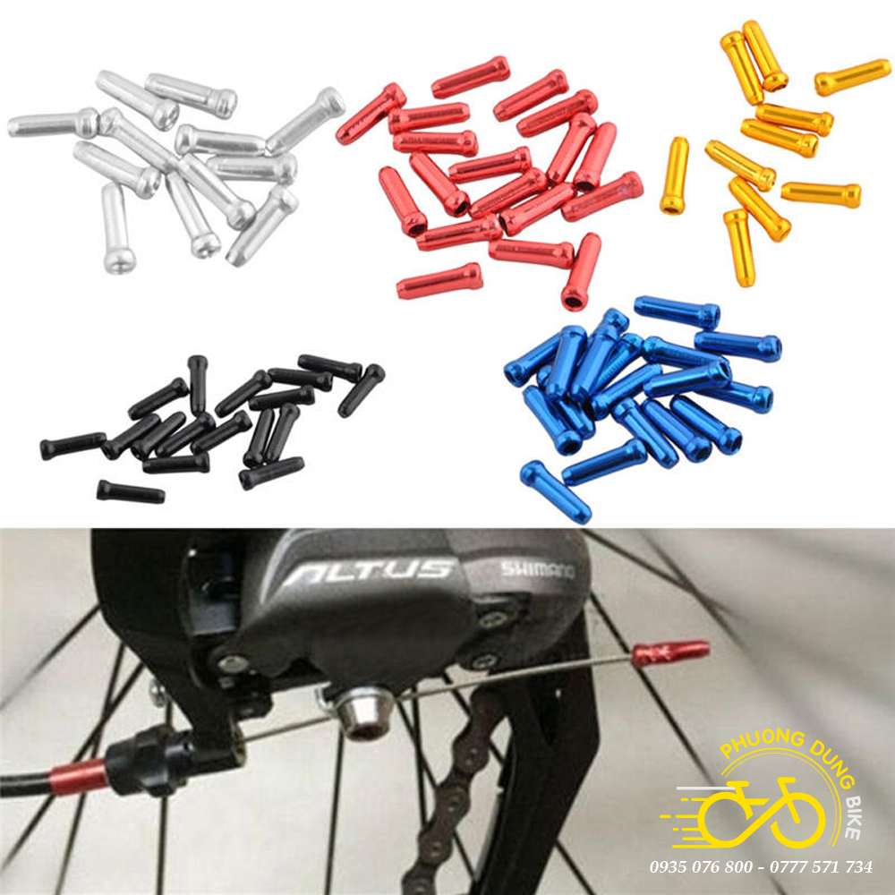 Đầu bịt ruột dây phanh, dây đề xe đạp - 20 Chiếc