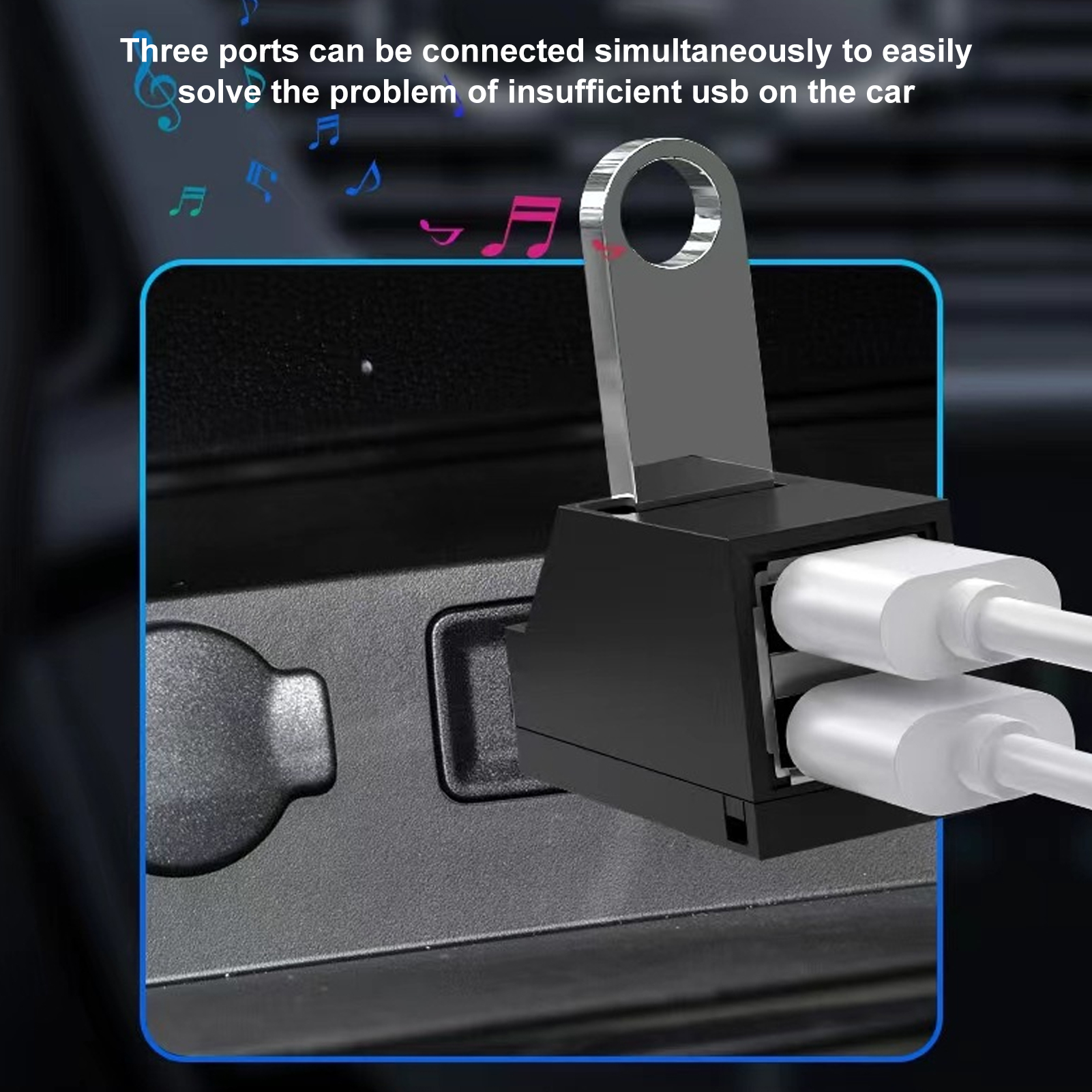Super Speed Usb Hub Usb Hub for Car Portable Usb 3.0 Hub High-speed Data Transfer Wireless Expander Plug Play Ideal Laptop Accessory