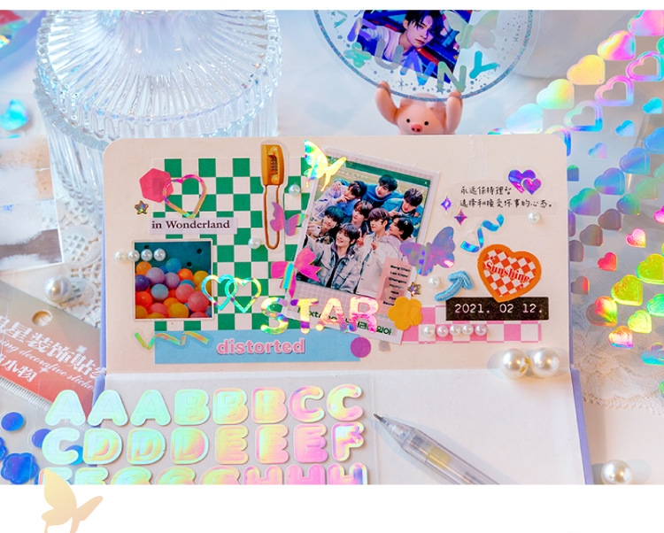 Sticker Decor Toploader Hologram - Be Tiny Stationery