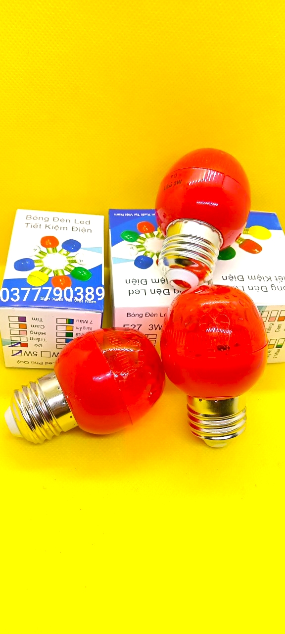 bóng đèn led đỏ E27
