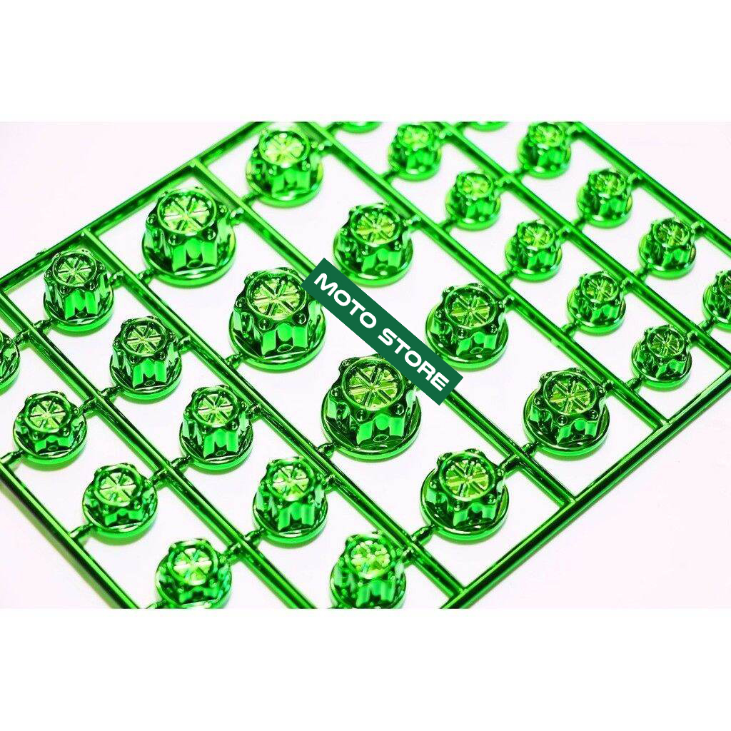 Chụp ốc 7 màu Titan ( 1 vỉ - 30 cái )