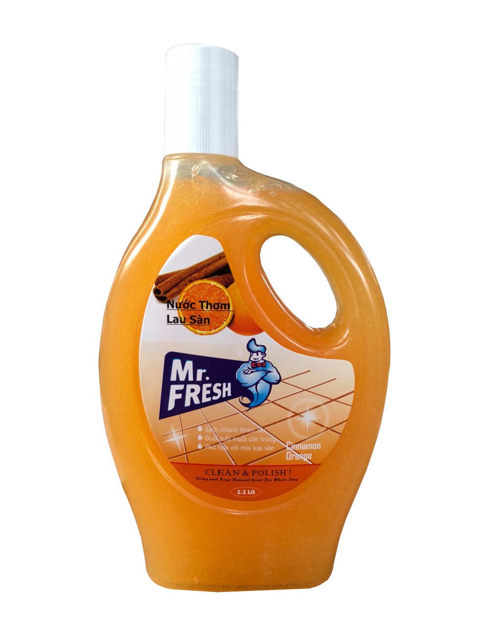 Nước thơm lau sàn mr.fresh 1.1l hương chanh xả và cam - nls11