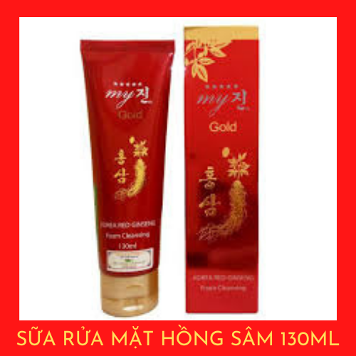 Sữa Rửa Mặt Nhân Sâm Đỏ My Gold Hàn Quốc 130ml