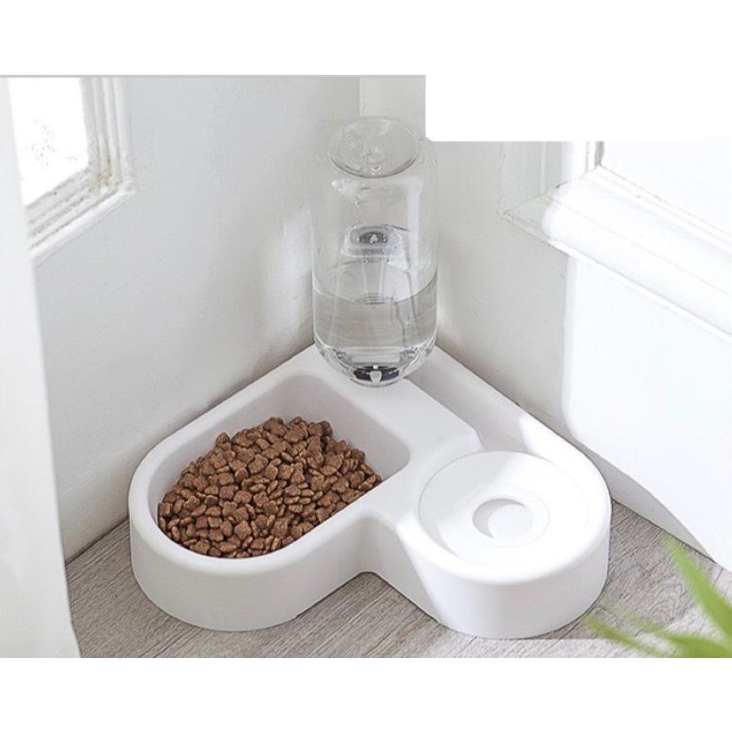 Bát ăn đôi kèm Bình Nước Tự Động cho chó mèo