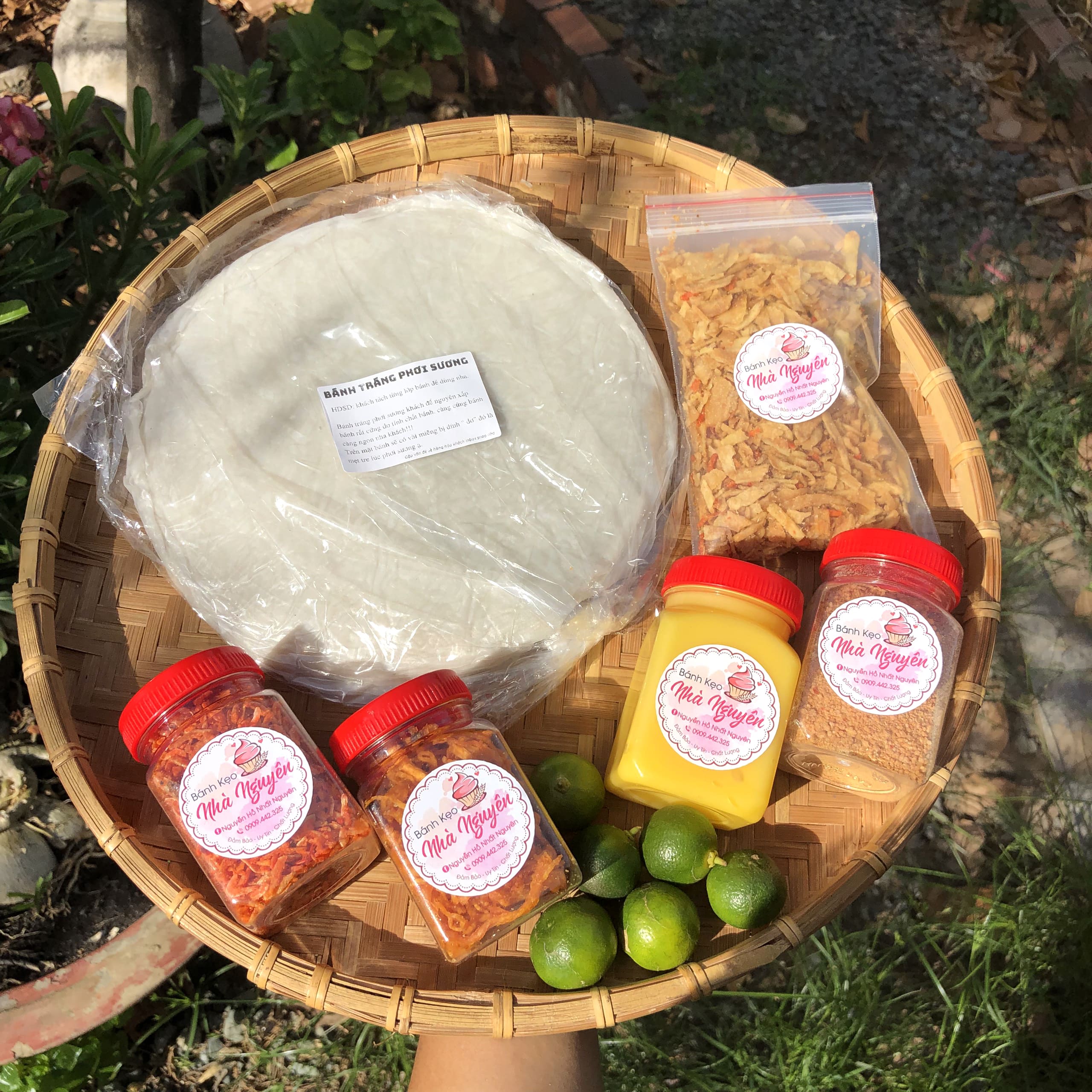 COMBO BÁNH TRÁNG BƠ PHƠI SƯƠNG 5 VỊ