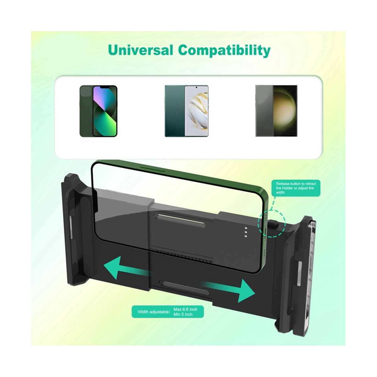 For Nintendo Switch/Switch OLED Joypad Controller Retractable Phone Gamepad Holder for IOS Android Game Handle Stand