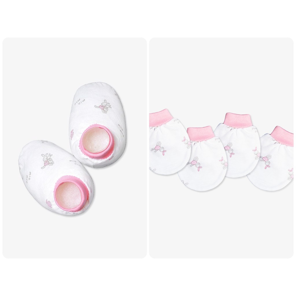 [MIO MỎNG] Bao tay bao chân bo MIOMIO ( bao tay : 2 đôi, bao chân : 1)