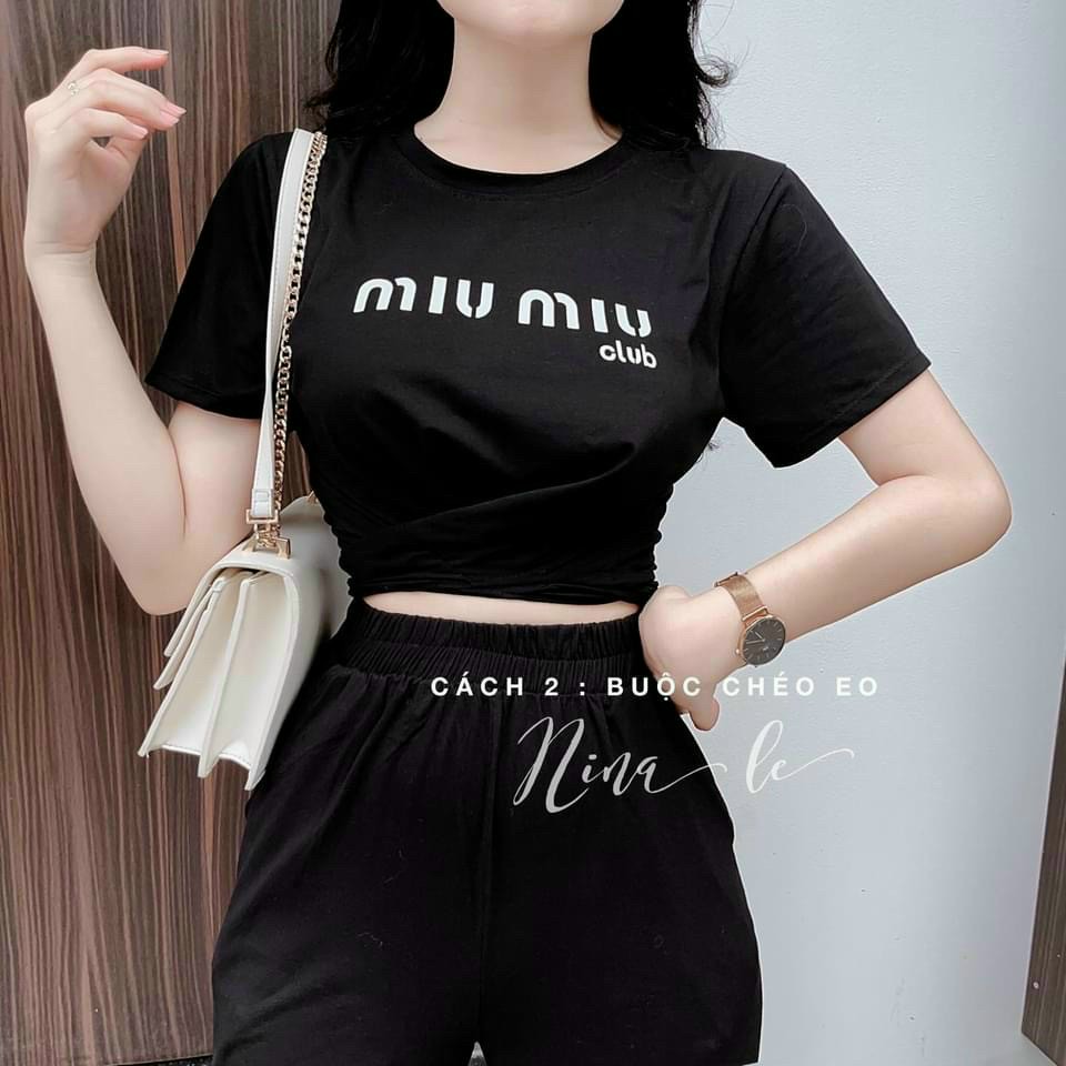 Set bộ, bộ đồ thun dài cotton thêu hoạ tiết mặc nhà đi chơi dễ thương