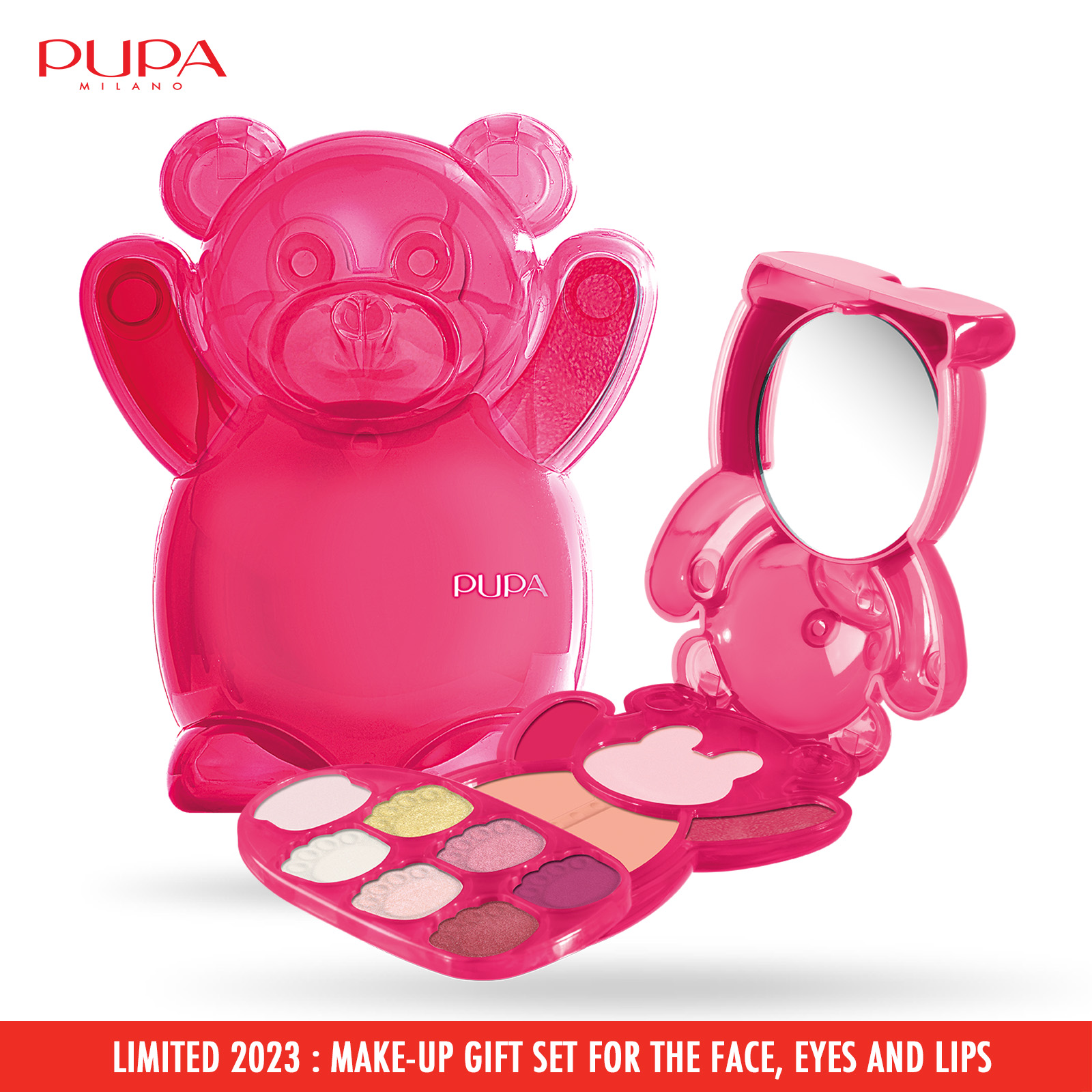 Pupa Milano Happy Bear Make Up Kit, Limited edition 2023: Make-up
