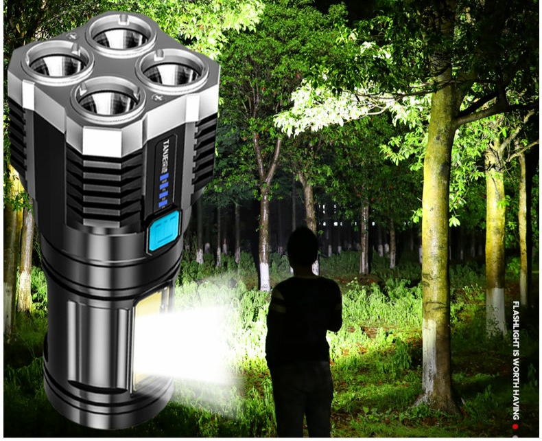 Đèn pin siêu sáng, 3 chế độ, bảo hành 1 đổi 1