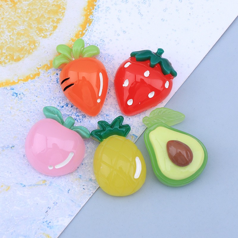 Charm Hình Trái Cây Trang Trí Slime