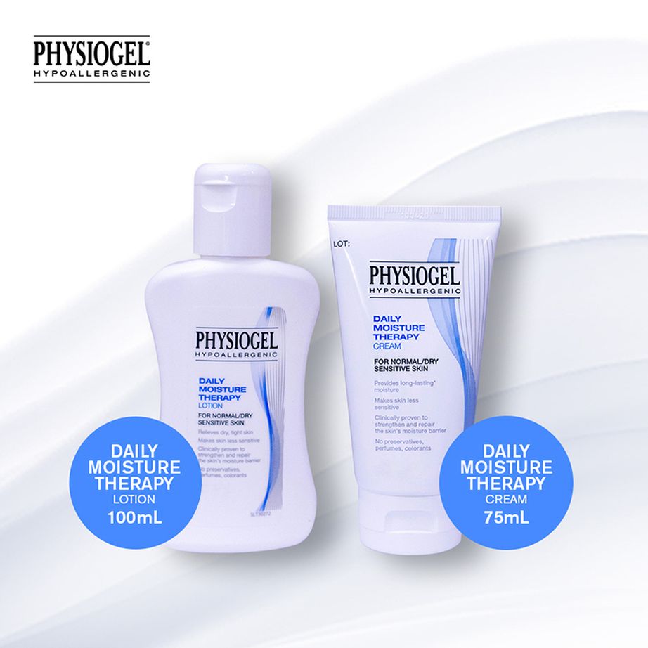 Physiogel Hypoallergenic Body Lotion 100ml with Physiogel Hypoallergenic Daily Moisture Therapy