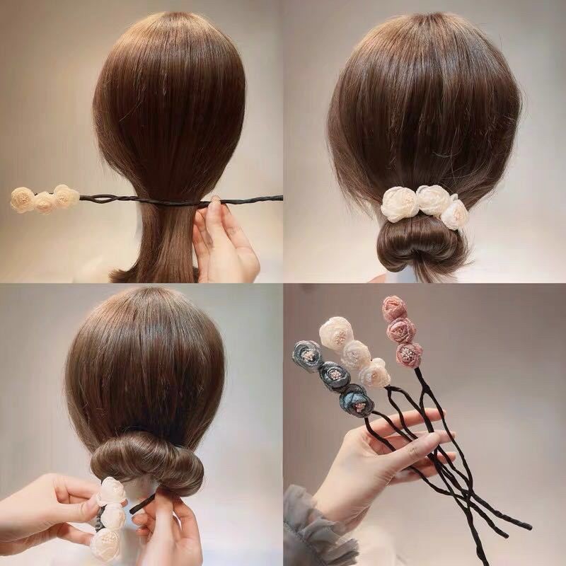 Dây buộc tóc hình hoa đáng yêu cho nữ