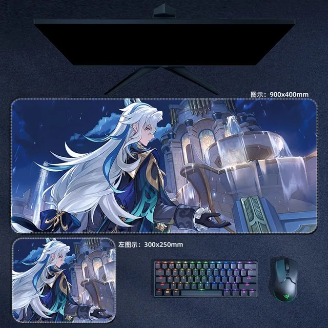 Game Genshin Impact Wriothesley Mouse Pad Mouse Mat With Pad Prime Gaming  Keyboard Pad Stitch Padding Mat - AliExpress