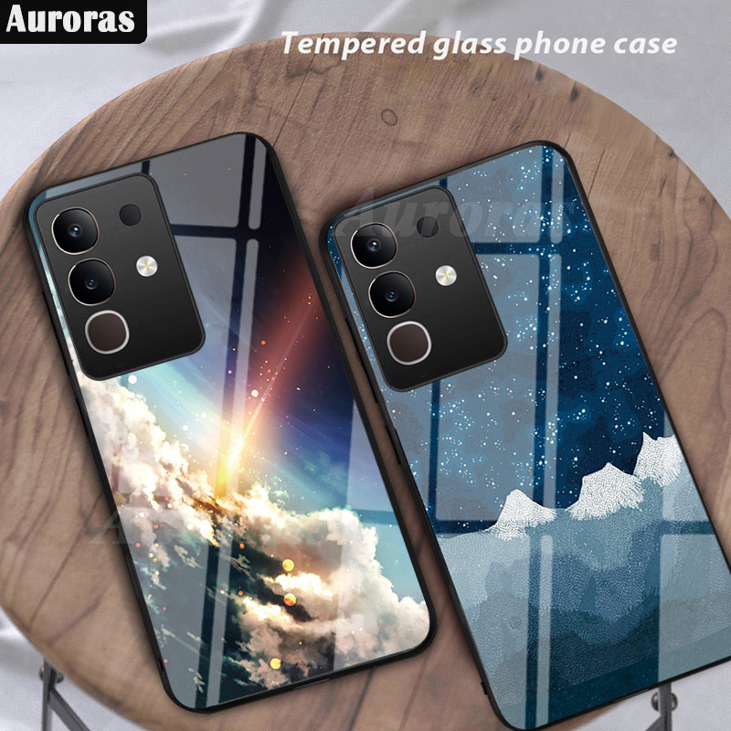 For%20VIVO%20T4X%20Phone%20Case%20Tempered%20Glass%20Protector%20Rainbow%20Gradient%20Fantasy%20Starry%20Glass%20Colorful%20Cover%20for%20Vivo%20T4X%205G%20Cover%20Casing%20HP%20-%20Image%202