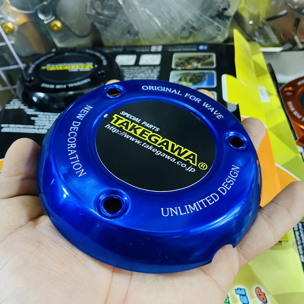 Ốp lốc nồi xe máy, nắp chụp lốc nồi 3 lỗ gắn xe wave, wave anpha, wave thái, super dream