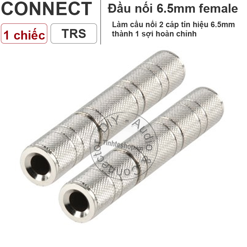 1PCS - 6.5mm stereo and mono audio jacks