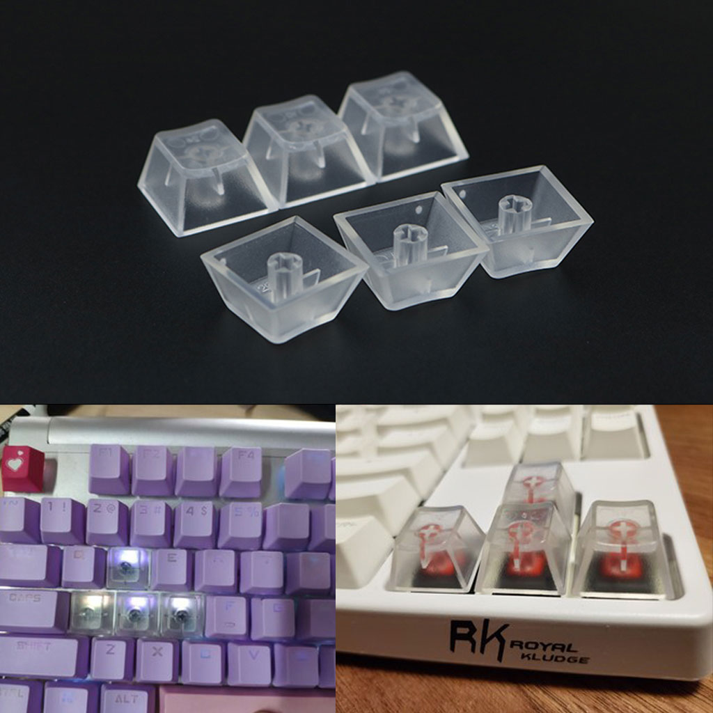 10pcs trong suốt ABS Keycaps Bàn Phím Cơ Keycaps Matte phím có đèn nền cho Cherry chuyển đổi Bàn phím cơ