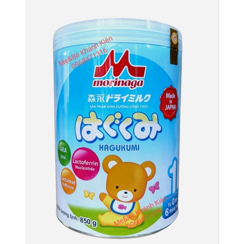 Sữa morinaga số 1 850g mẫu mới