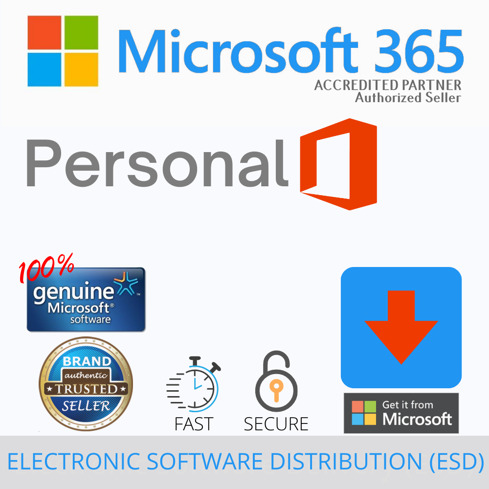 MICROSOFT 365 PERSONAL (ESD) Genuine License Secure Digital Downloadable Product  Key | Free Cloud Storage | Office 365 | Easy Install | Fast Delivery  Authentic | Lazada PH