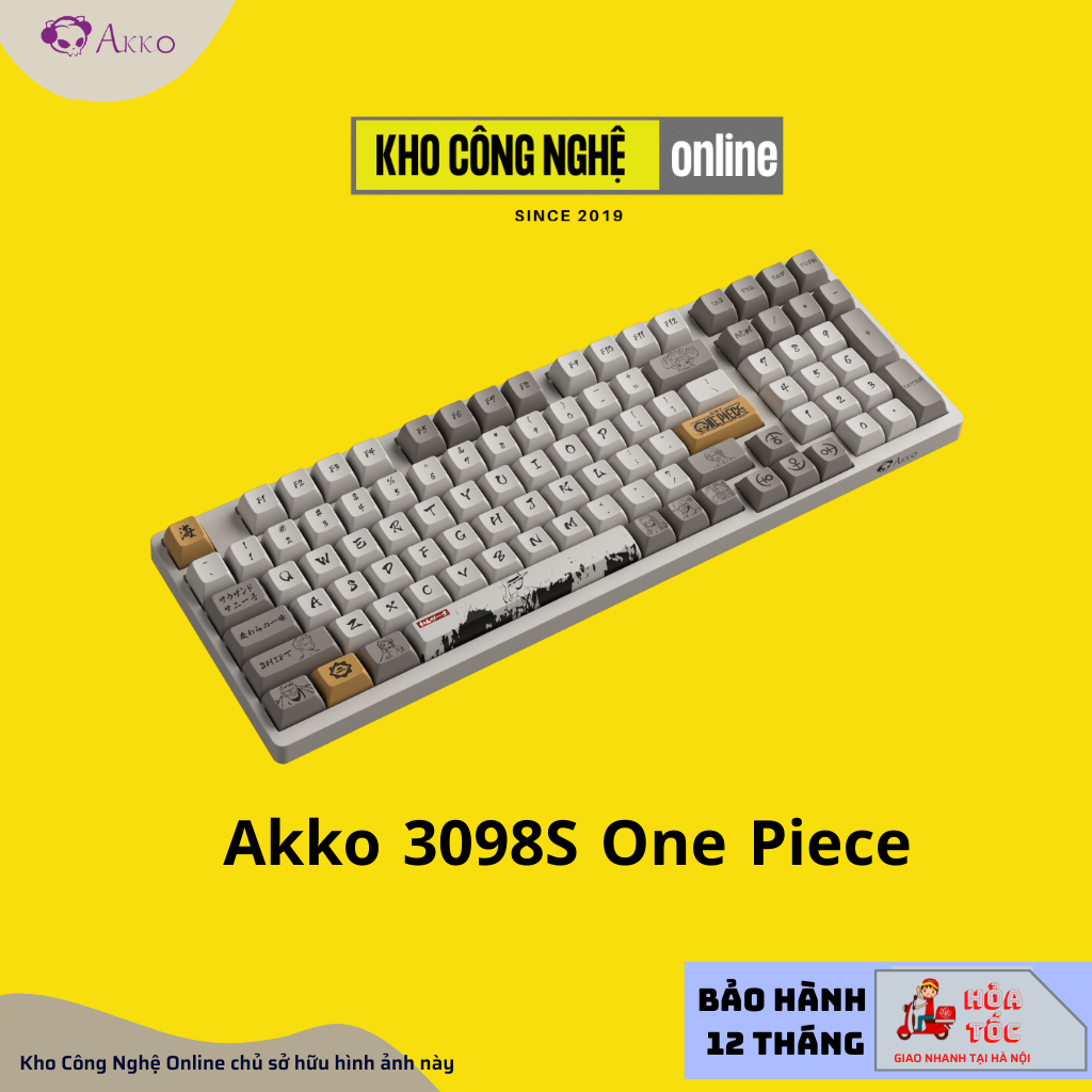Bàn phím cơ AKKO 3098S One Piece (Hotswap / RGB / Foam tiêu âm / AKKO CS Jelly sw)