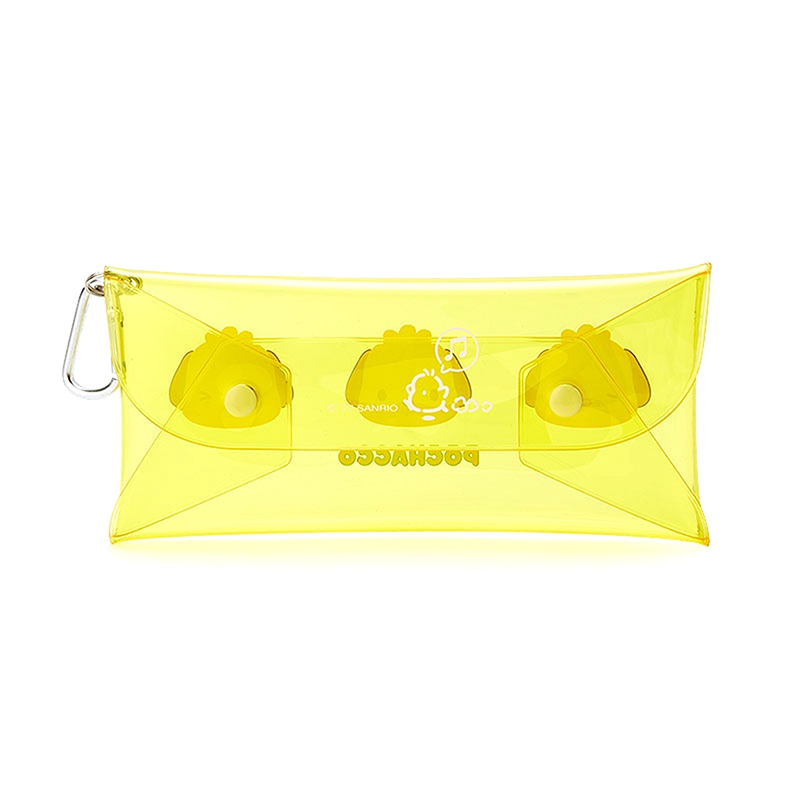 Sanrio Kuromi Hello Kitty Purin Dog Pencil Case Cartoon Transparent Water Proof Storage Bag Bags Pendant Student Stationery Box. 
